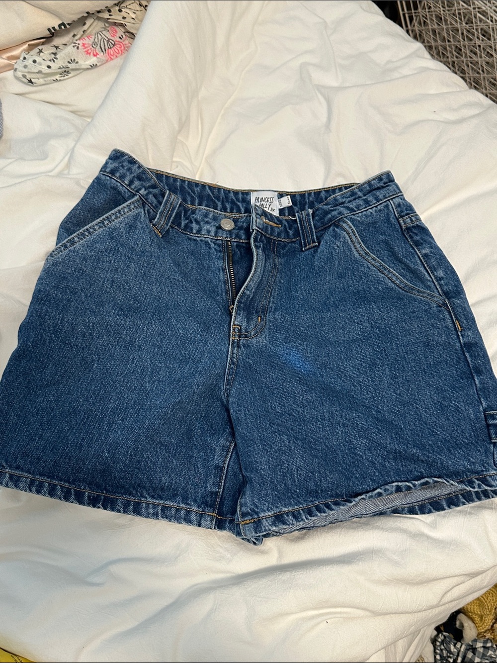 Princess Polly cargo denim shorts